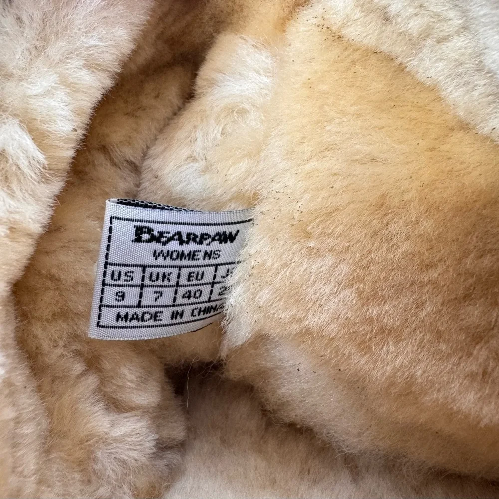 BearPaw Women's Emma  Winter Slip-on Suede Sheepskin Fleece Lined Boots